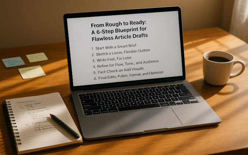 From Rough to Ready: A 6-Step Blueprint for Flawless Article Drafts
